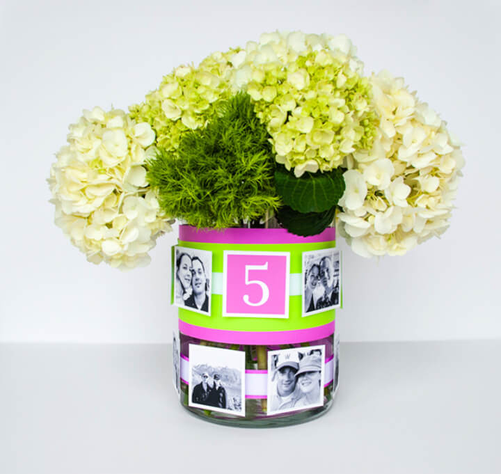 DIY Photo Centerpieces for Wedding