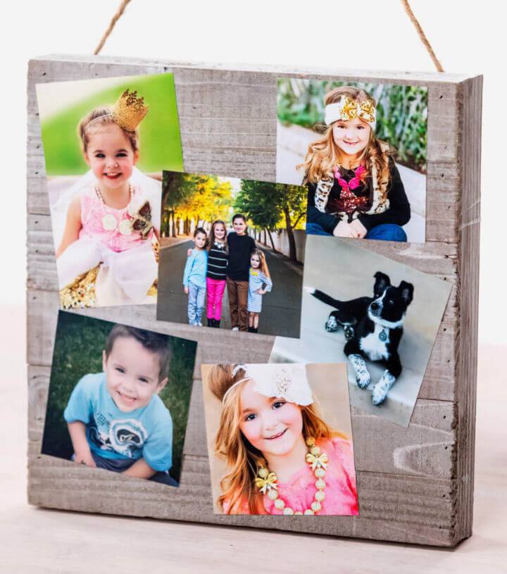 DIY Photo Collage Memory Board