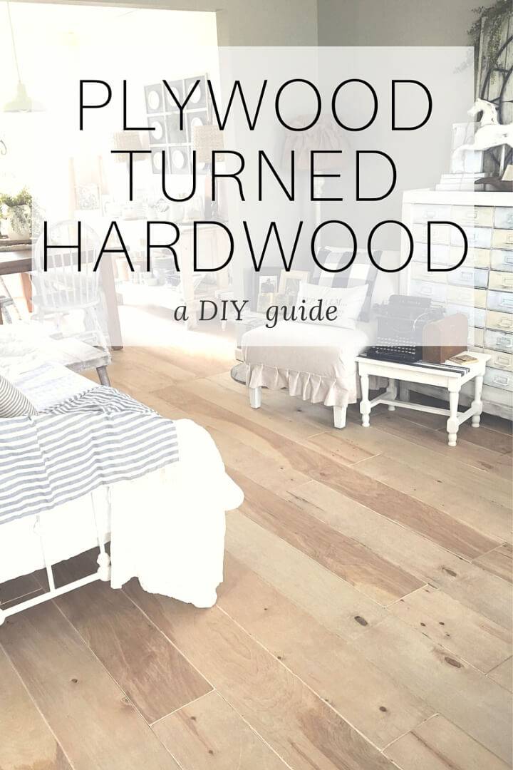 DIY Plywood Hardwood Flooring