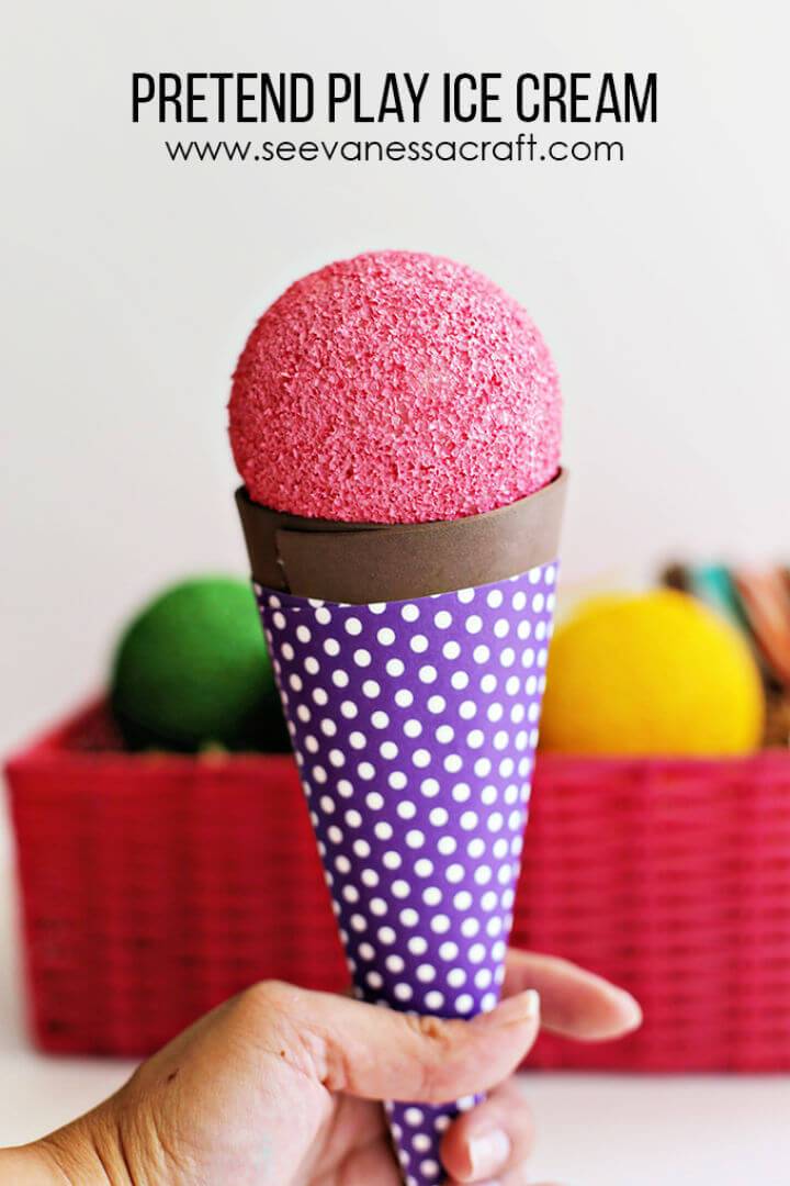 DIY Pretend Play Ice Cream Craft