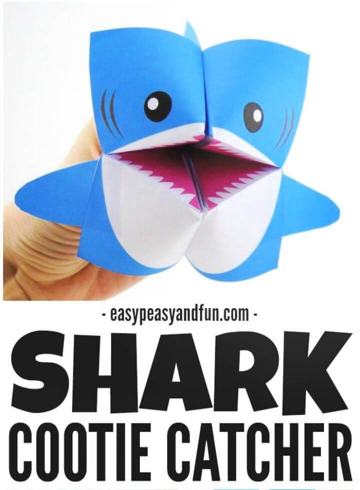 DIY Shark Cootie Catcher – Origami for Kids