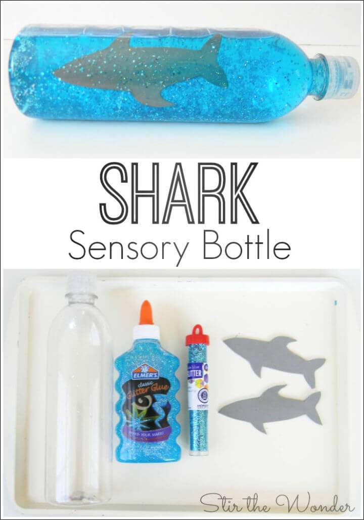 DIY Shark Sensory Bottle