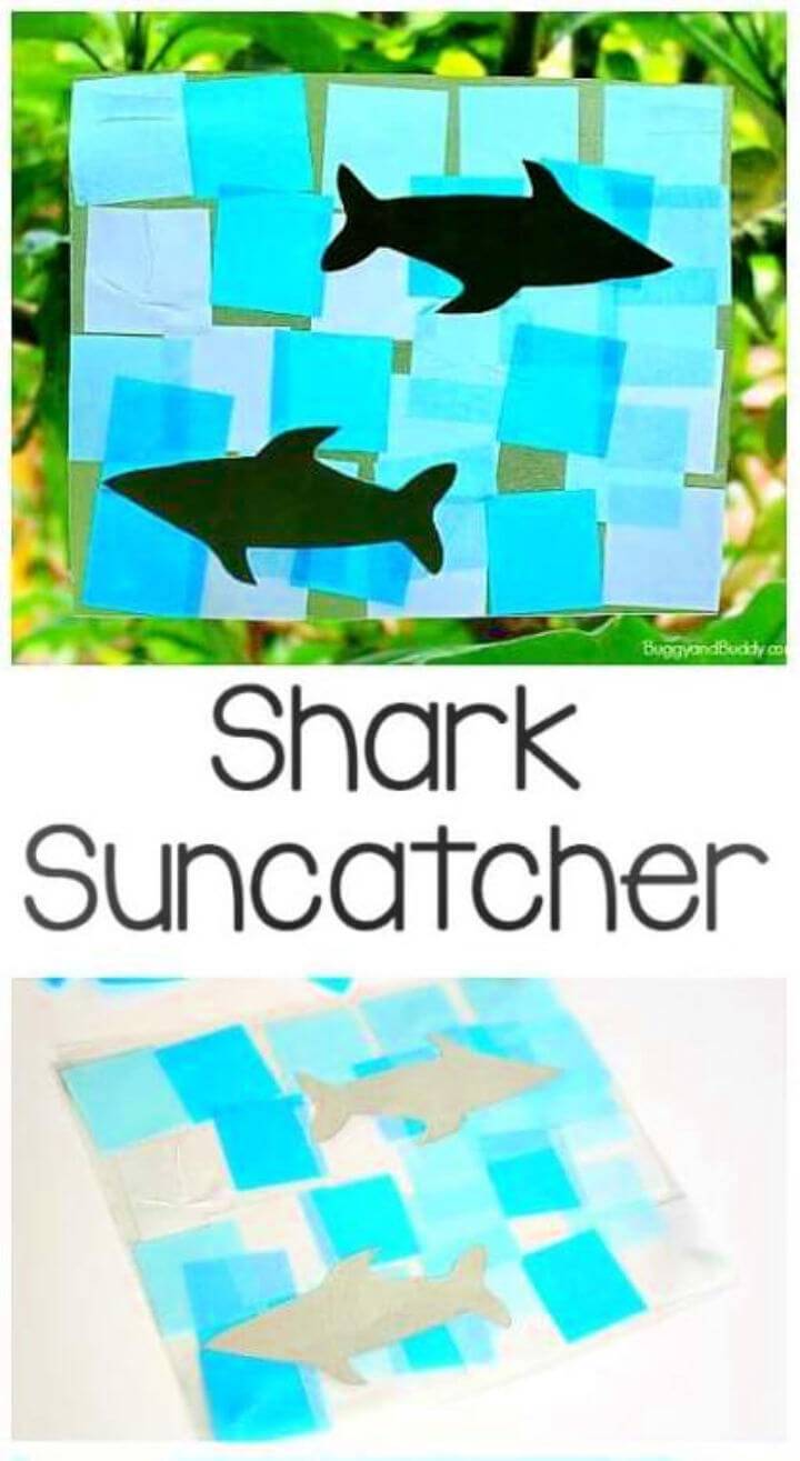 DIY Shark Suncatcher Crafts for Preschoolers
