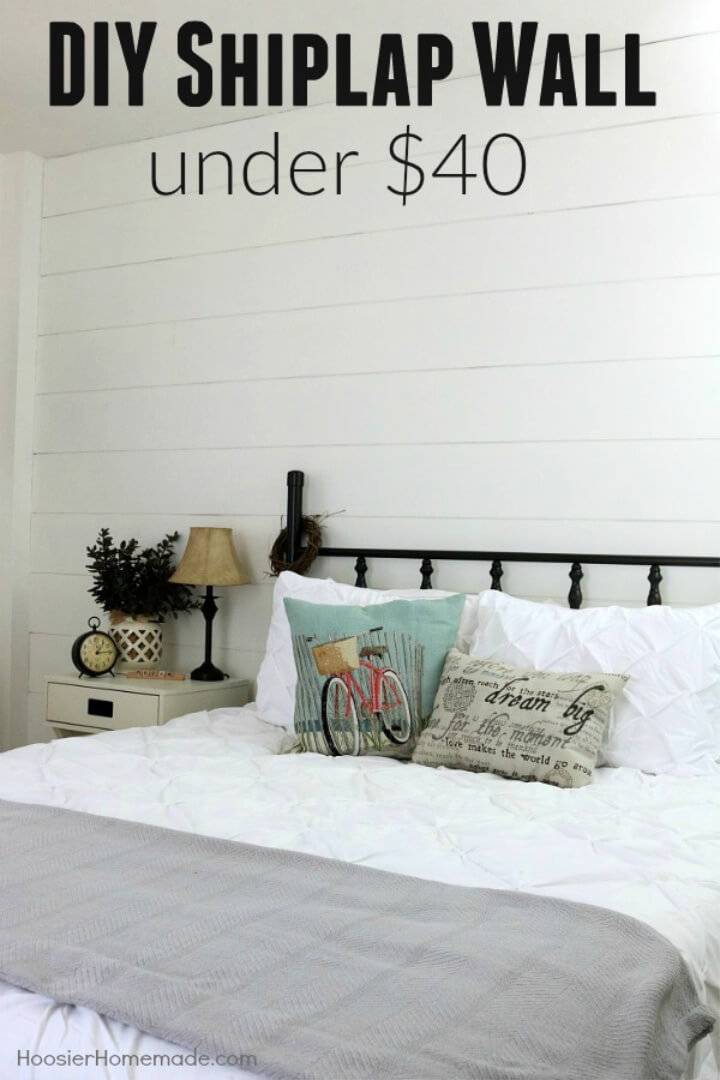 DIY Shiplap Wall for Under 40