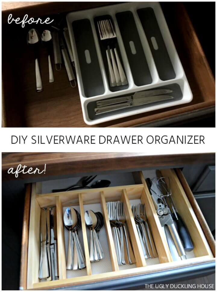 DIY Silverware Drawer Organizer Under 10