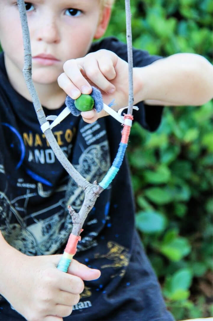 DIY Stick Slingshot for Kids