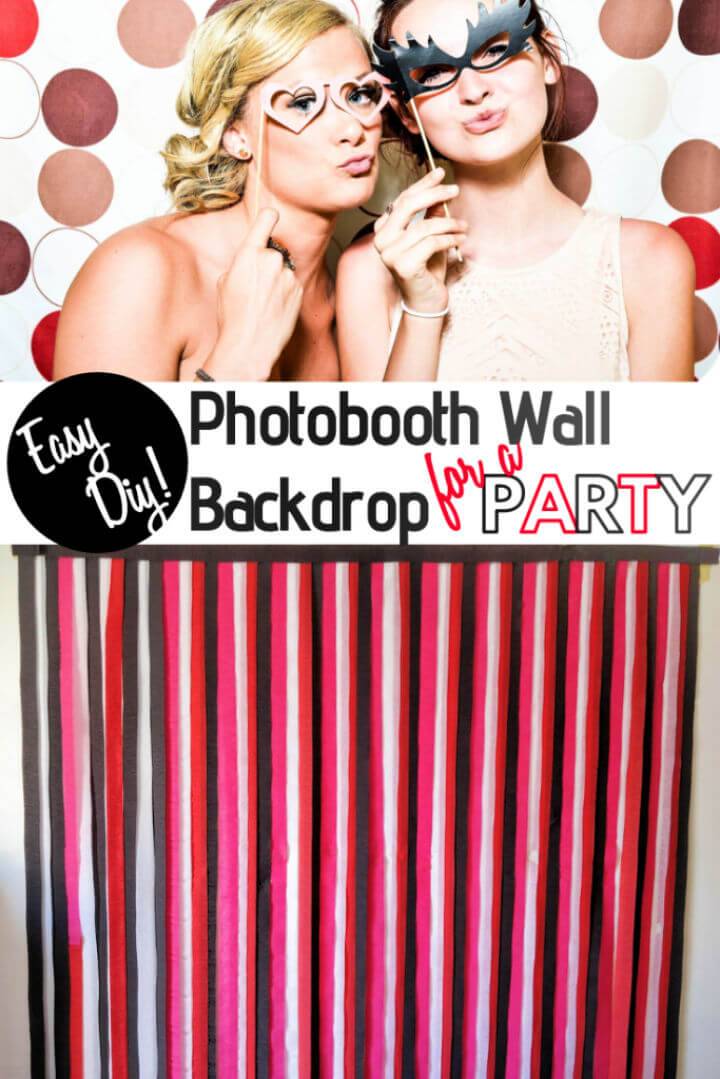 DIY Streamer Backdrop for a Photobooth