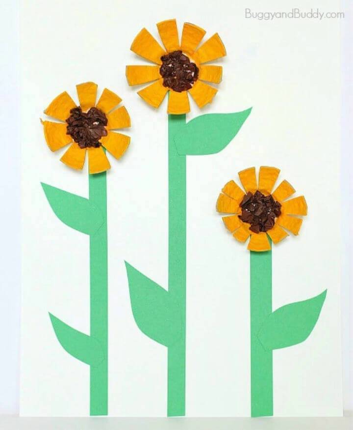 DIY Sunflower Egg Carton Craft for Kids