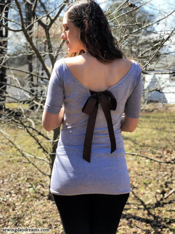 DIY The Back Tie Maternity Tunic