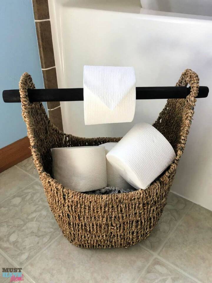 DIY Toilet Paper Basket Holder