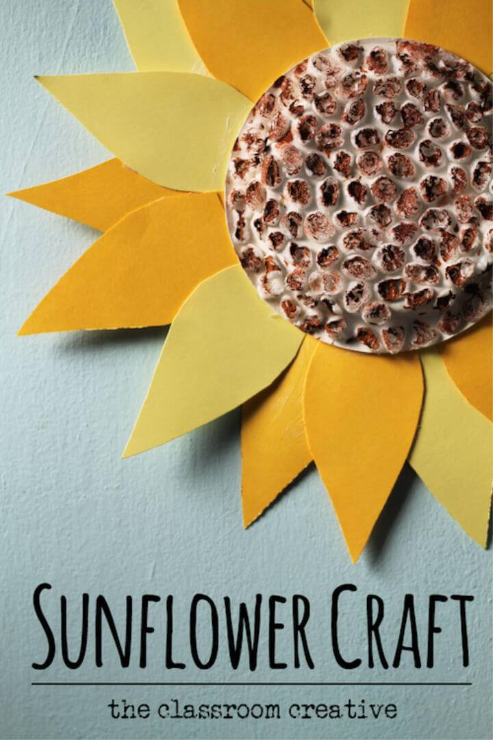 DIY Upcycled Sunflower Craft