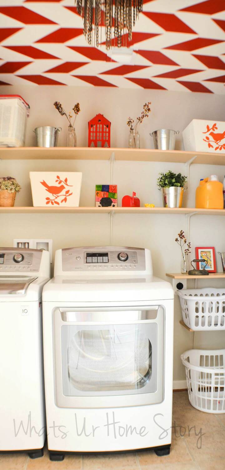 DIY Wall Shelves for The Laundry Room