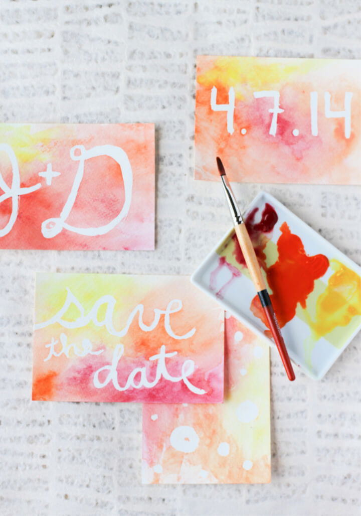 DIY Watercolor Postcard Messages