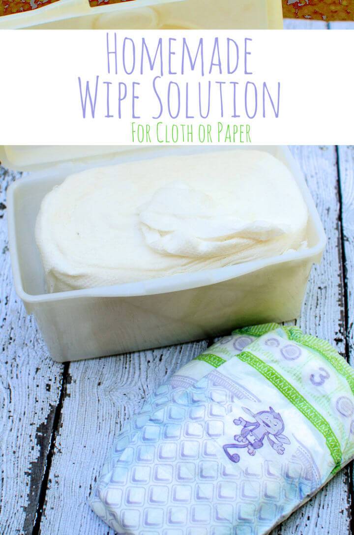 DIY Wipe Solution for Cloth or Paper Towels