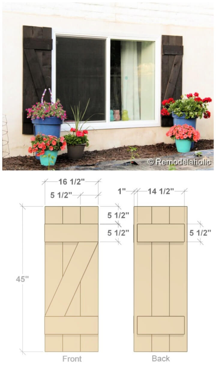 DIY Wood Shutters for Under 40