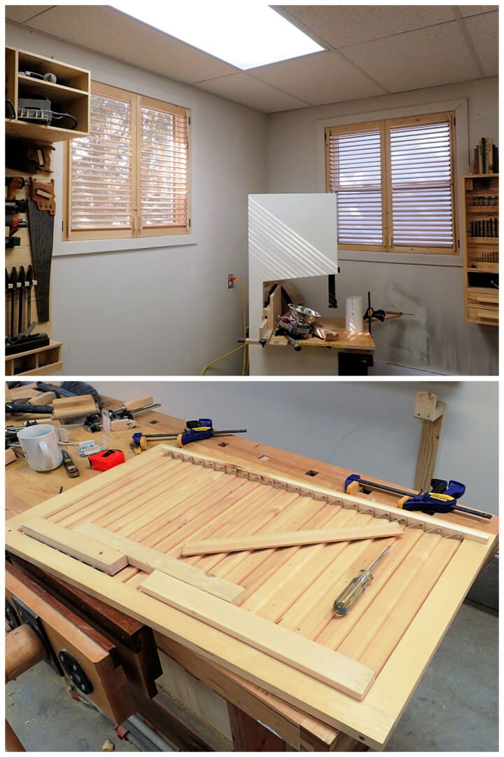 DIY Wooden Window Shutters