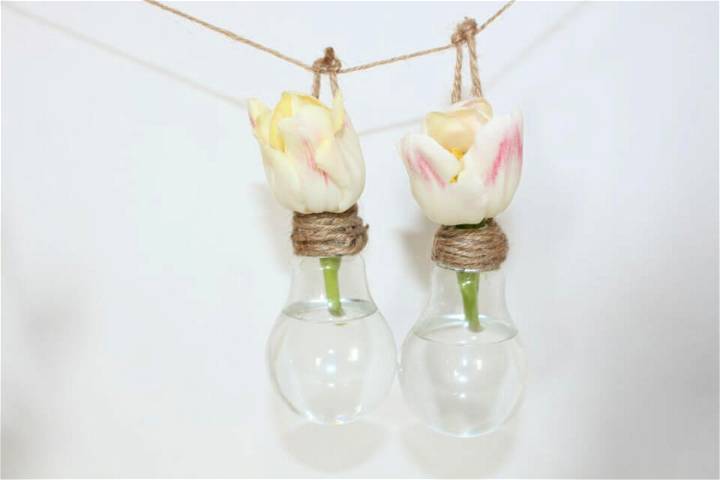 DIY a Hanging Vase from a Light Bulb