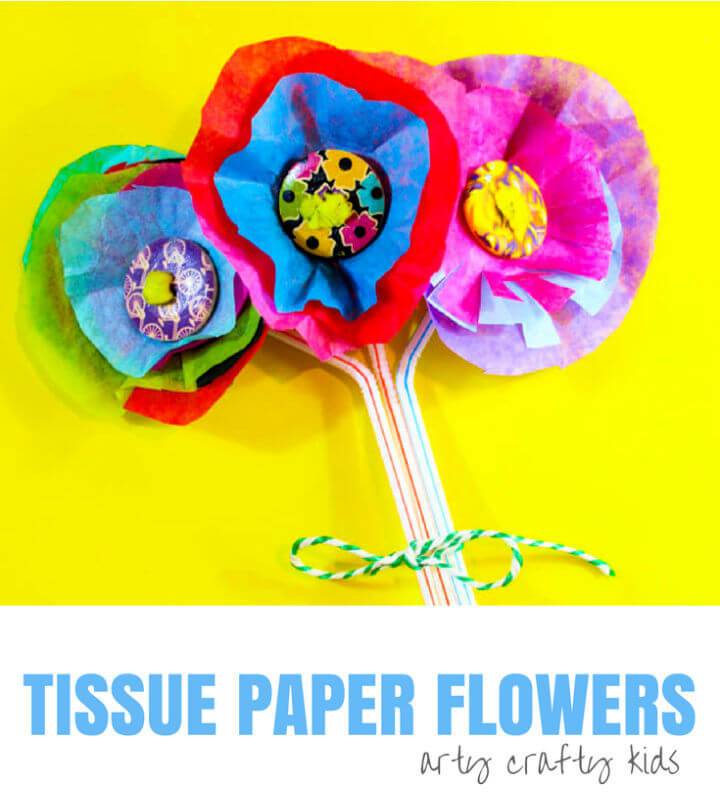 Easy DIY 3D Tissue Paper Flower