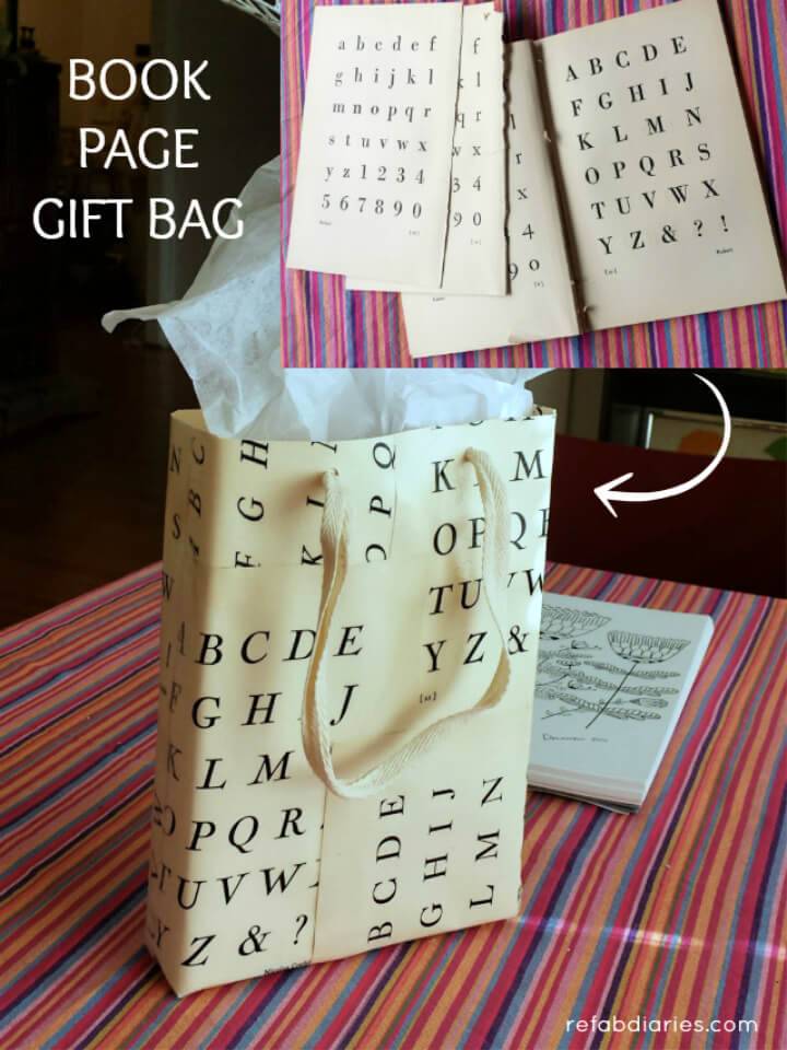 Easy DIY Book Page Gift Bag