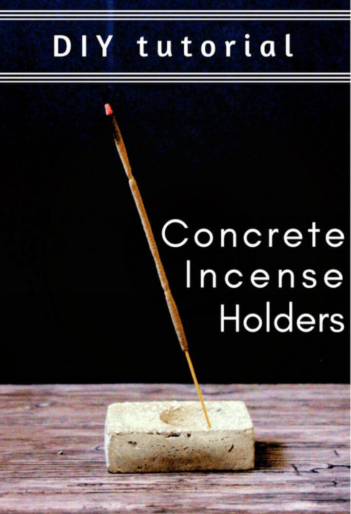 Easy DIY Concrete Incense Holders