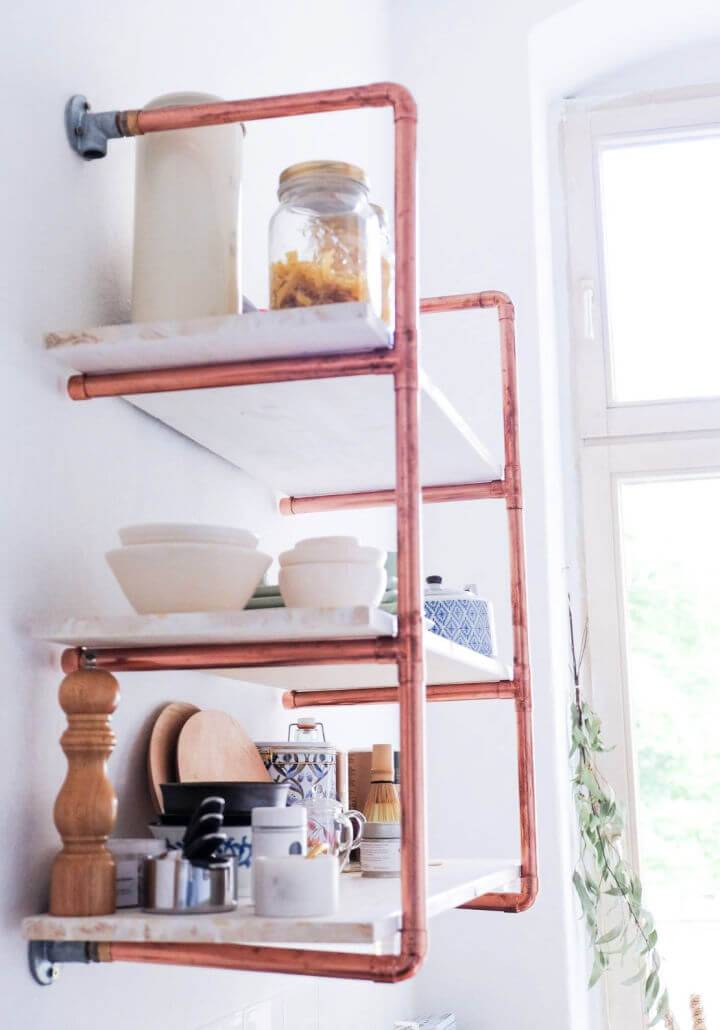 DIY Copper Pipe Shelf