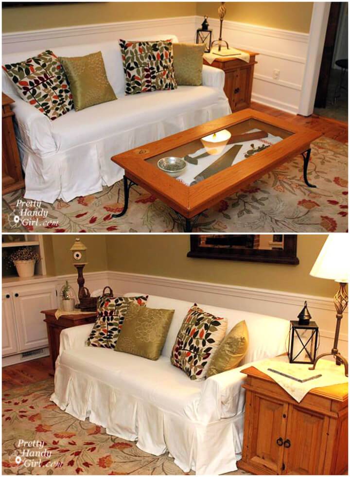 Easy DIY Couch Slipcover