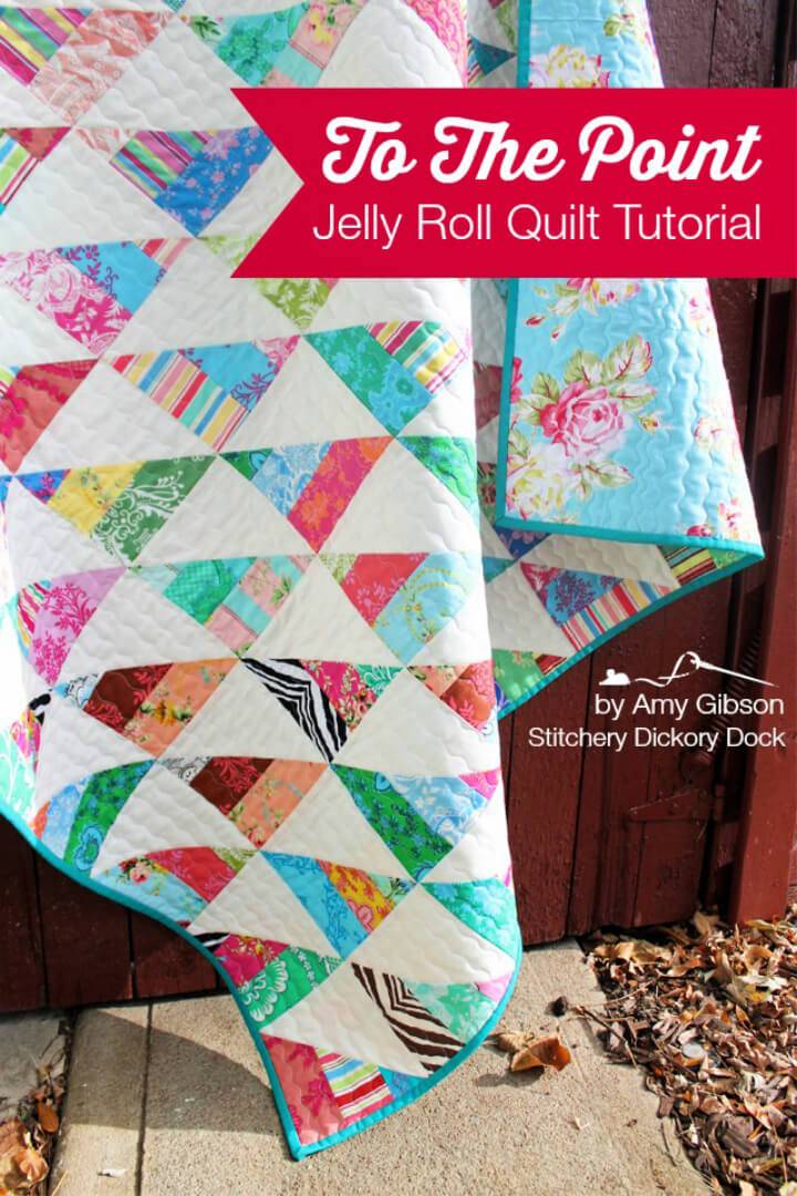 Easy DIY Jelly Roll Quilt