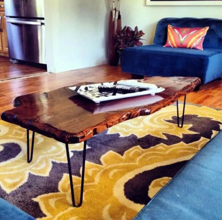 Easy DIY Live Edge Coffee Table