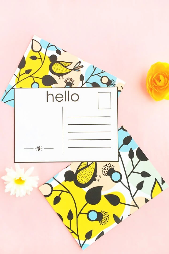 Easy DIY Patterned Postcards