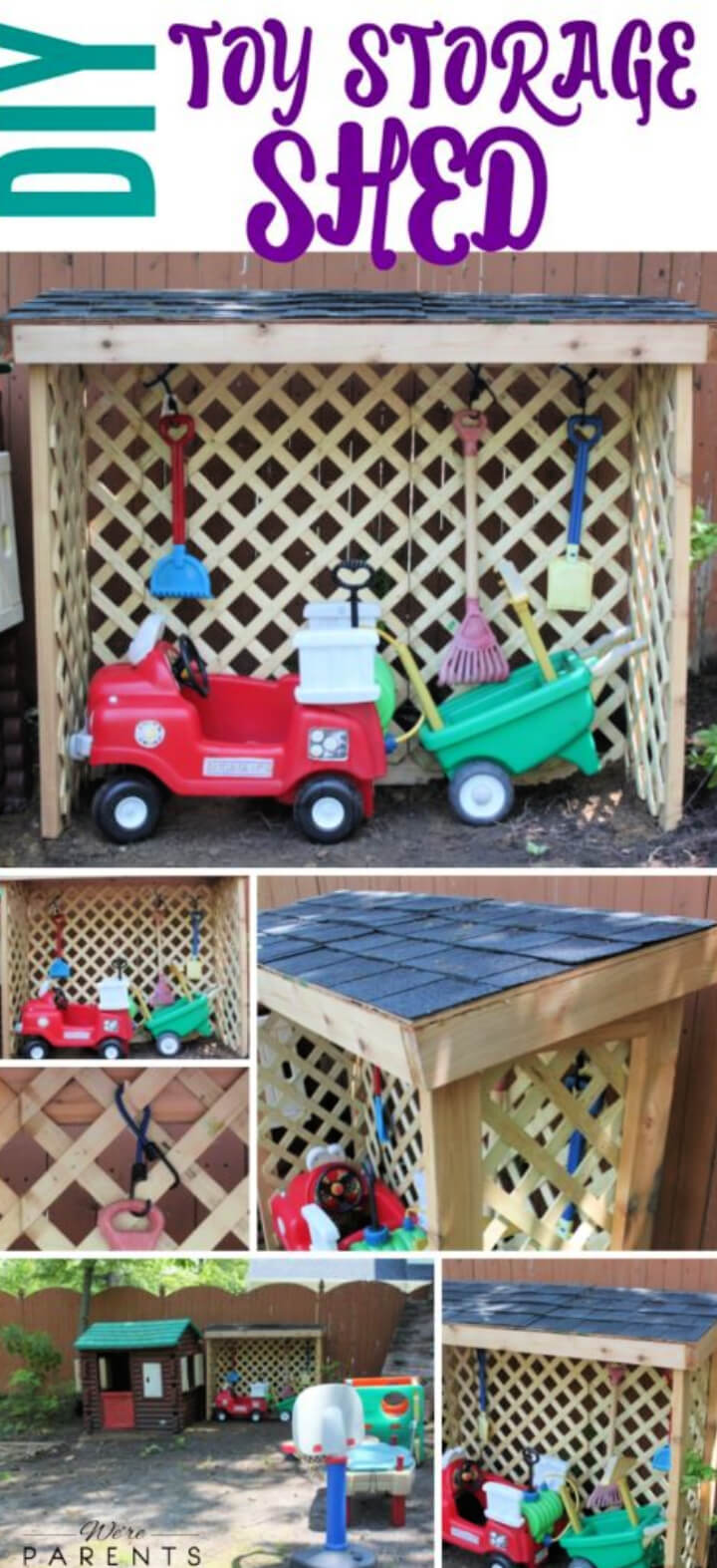 Easy DIY Toy Storage Shed