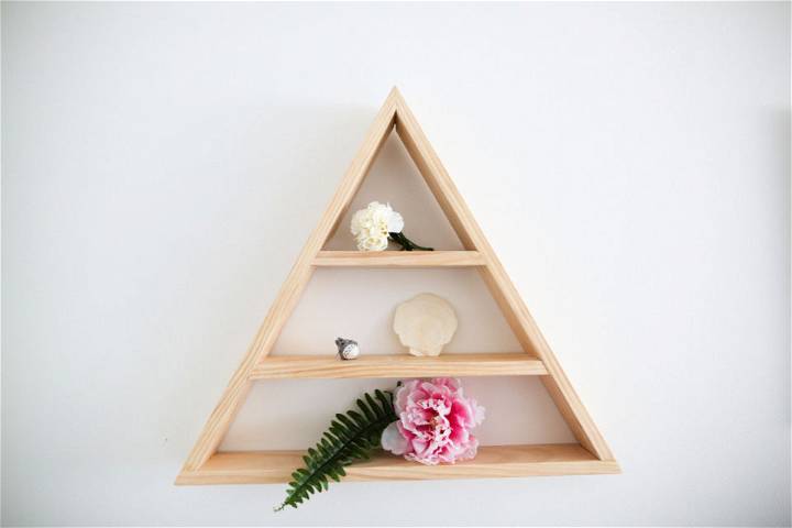 Super Cool Triangle Shelf Idea