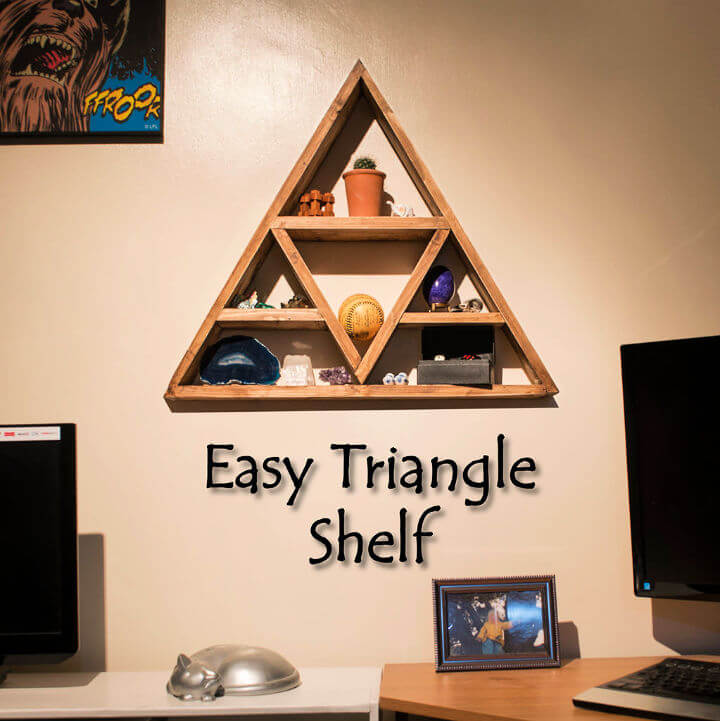 Easy DIY Triangle Shelf