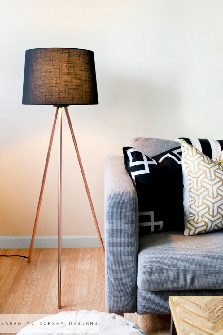 Easy DIY Tripod Floor Lamp