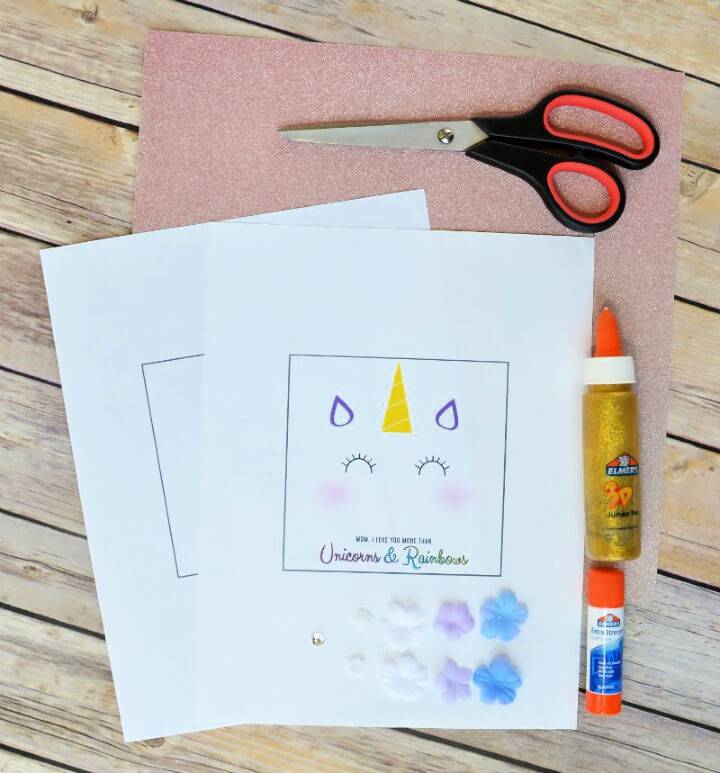 Easy DIY Unicorn Mother’s Day Card