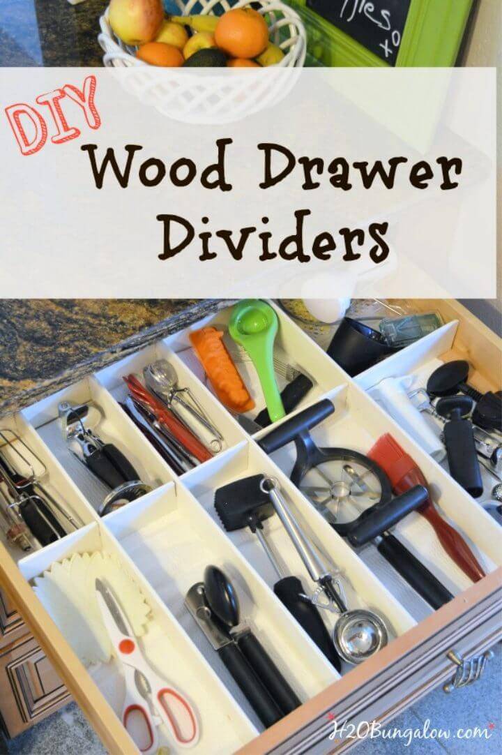 Easy DIY Wood Drawer Dividers