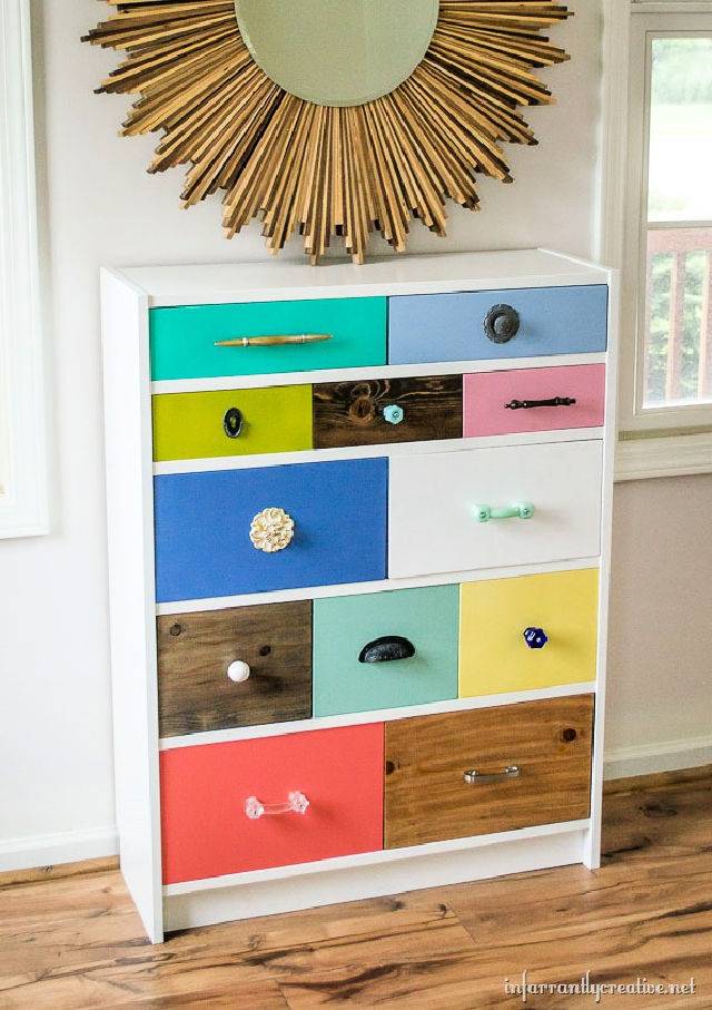 Easy IKEA Billy Bookcase To Drawer Hack