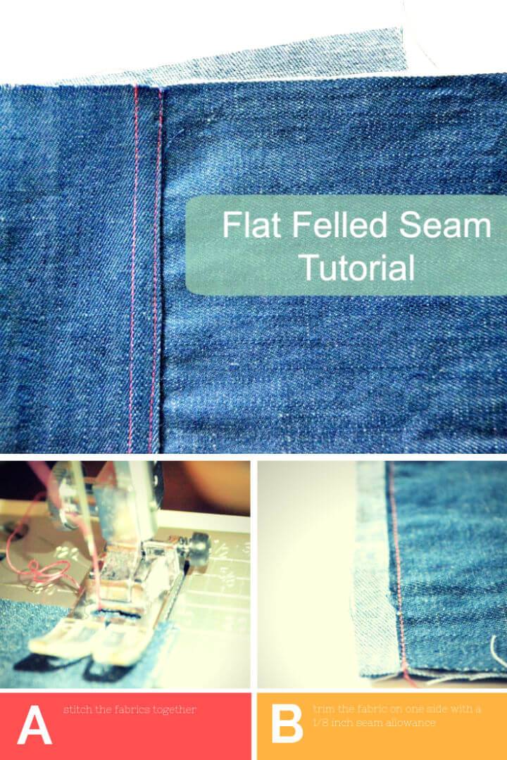 Easy Peasy Way to Sew a Felled Seam Finish
