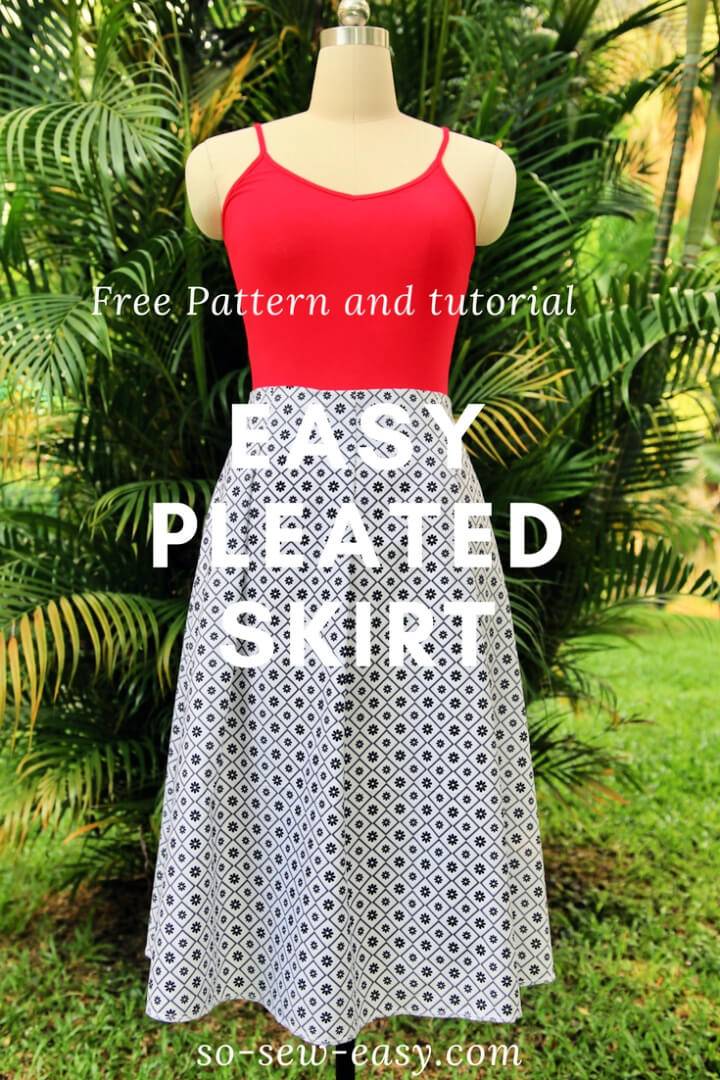 Easy Pleated Skirt Pattern