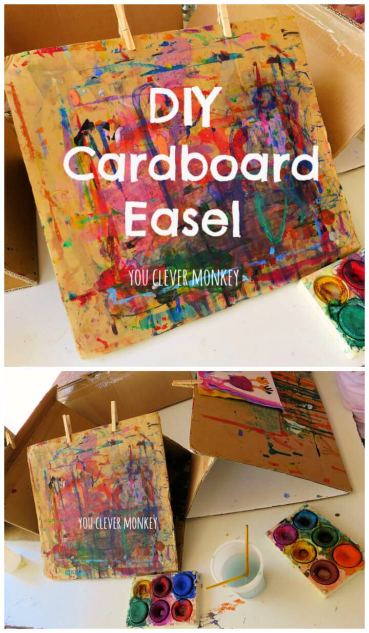 Easy to Make Cardboard Tabletop Easels