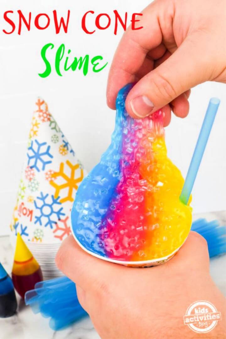 Homemade Snow Cone Slime