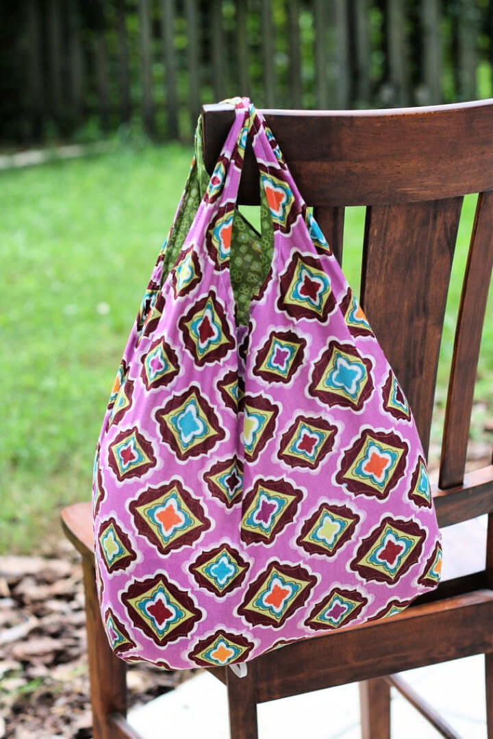 DIY Fat Quarter Reusable Grocery Bag