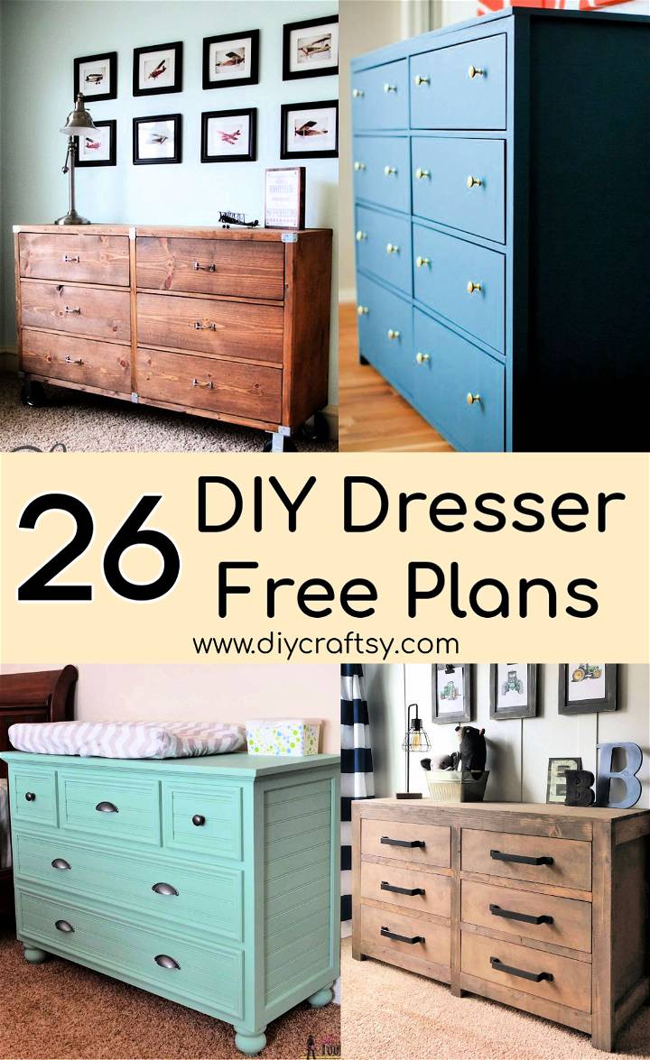 Free DIY Dresser Plans with Extra Storage Space