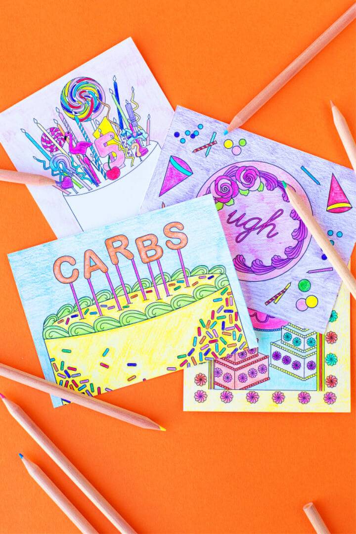 Free Printable Coloring Postcards