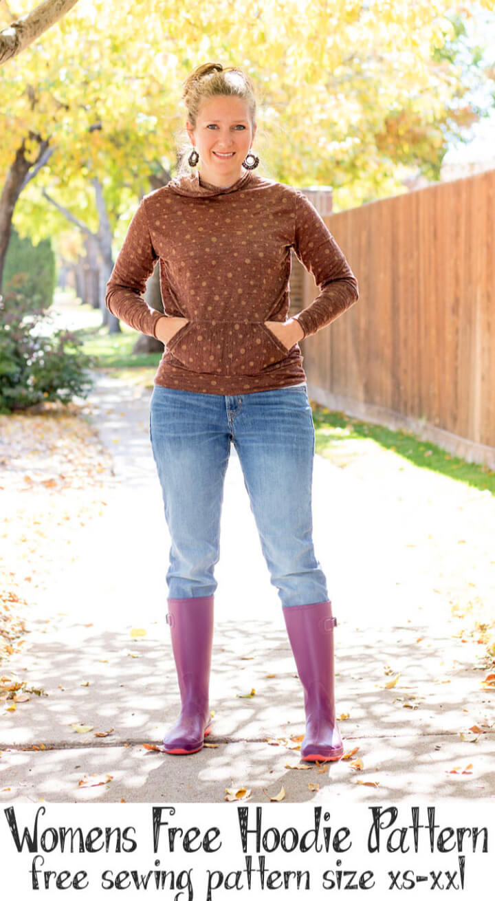 Free Women Hoodie Sewing Pattern