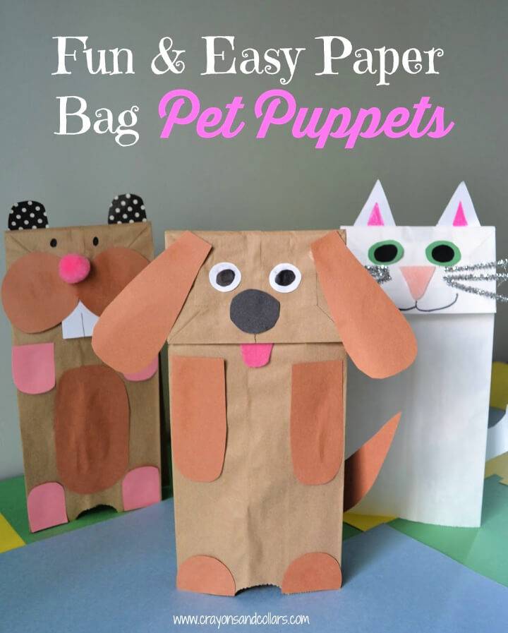 Fun and Easy DIY Paper Bag Pet Puppets