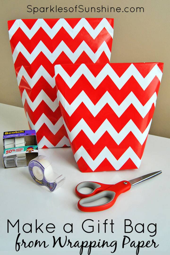 Gift Bag from Wrapping Paper