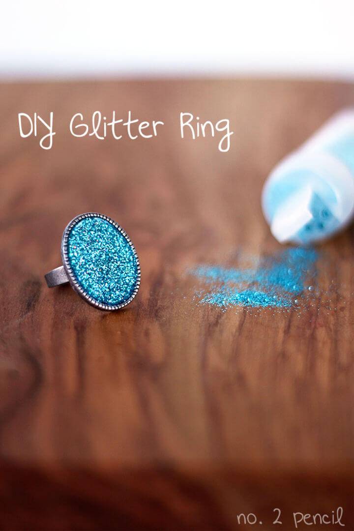 Glitter Ring with Mod Podge Dimensional Magic
