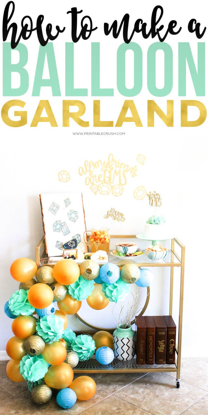 Gorgeous DIY Balloon Garland