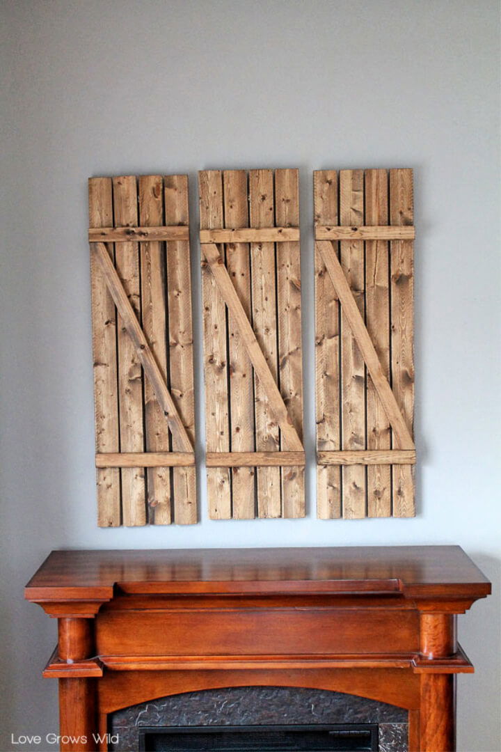 Gorgeous DIY Barn Wood Shutters