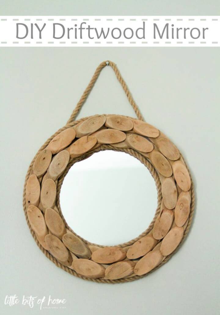 Gorgeous DIY Driftwood Mirror
